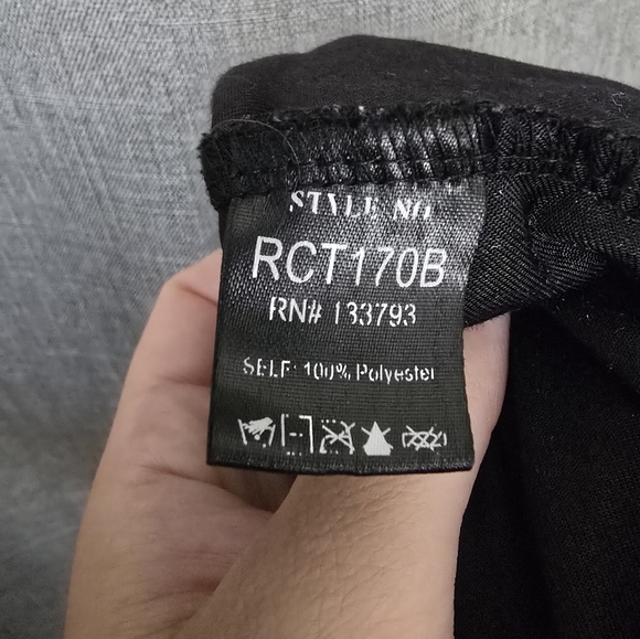 POL Black Velvet And Lace Flowy Tank Top Size S Y2K Gothic - Picture 4 of 4